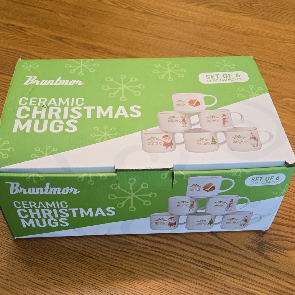 Bruntmor Ceramic Christmas Mugs